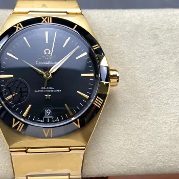 Omega Constellation 131.63.41.21.01.001 (YELLOW GOLD BRACELET) Replica - Quadrante Nero