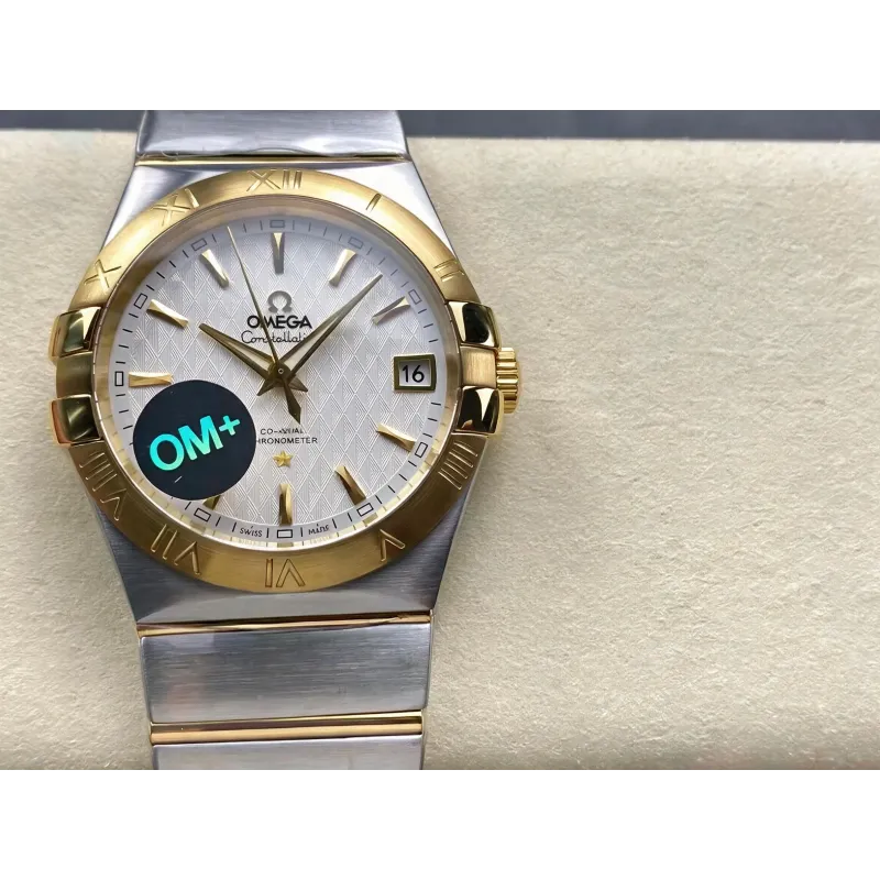 Omega Constellation 123.20.38.21.02.009 Replica - Quadrante Argento Acciaio Inossidabile