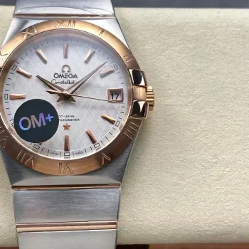 Omega Constellation 123.20.38.21.02.008 Replica - Quadrante Argento Acciaio Inossidabile