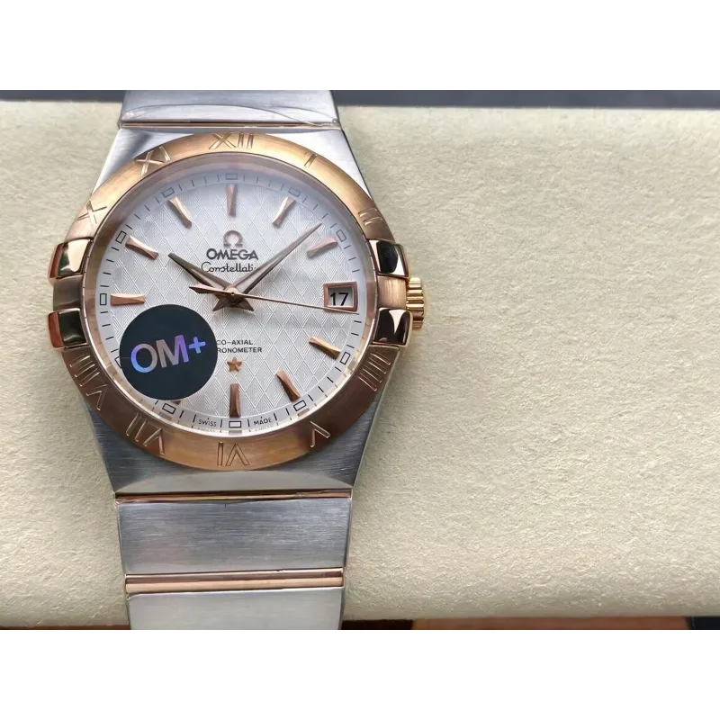 Omega Constellation 123.20.38.21.02.008 Replica - Quadrante Argento Acciaio Inossidabile