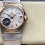 Omega Constellation 123.20.38.21.02.008 Replica - Quadrante Argento Acciaio Inossidabile