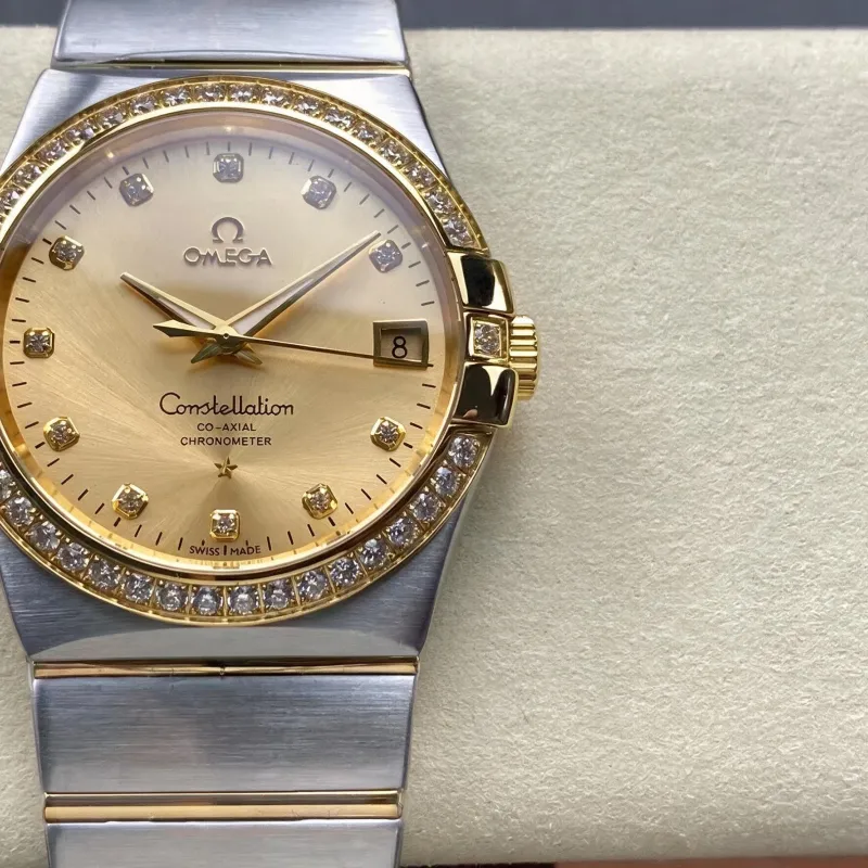 Omega Constellation 123.25.38.21.58.001 Replica - Quadrante Champagne Acciaio Inossidabile