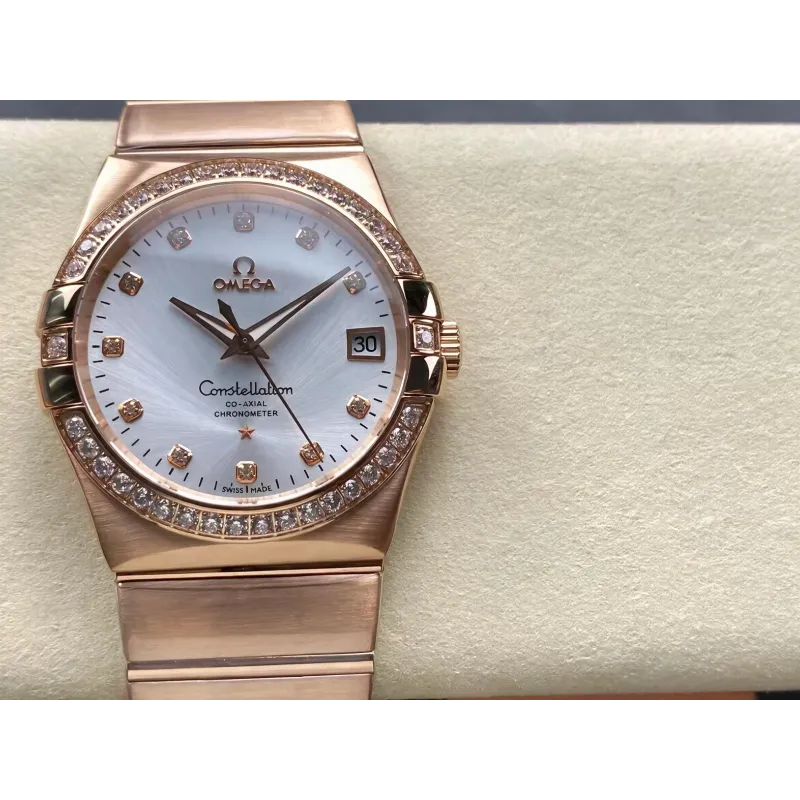 Omega Constellation 123.55.38.21.52.001 Replica - Quadrante Argento Bicolore
