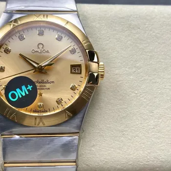 Omega Constellation 123.20.38.21.58.001 Replica - Quadrante Champagne Acciaio Inossidabile