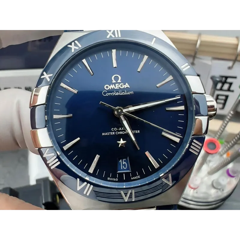 Omega Constellation 131.33.41.21.03.001 Replica - Quadrante Blu Acciaio Inossidabile