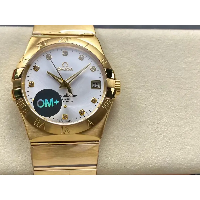 Omega Constellation 123.50.38.21.52.002 Replica - Quadrante Argento Bicolore