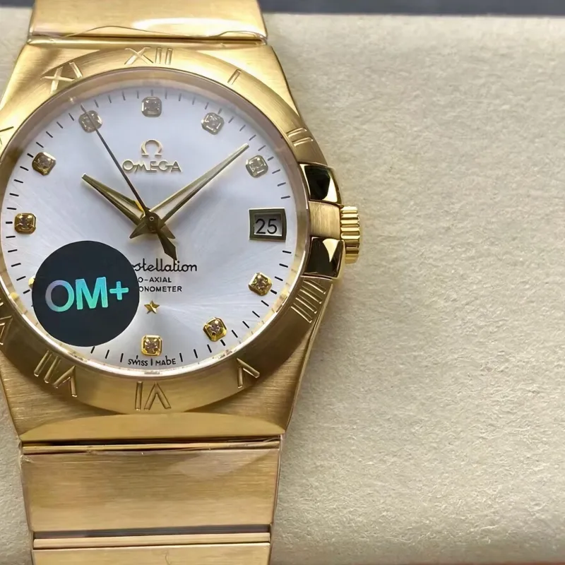 Omega Constellation 123.50.38.21.52.002 Replica - Quadrante Argento Bicolore