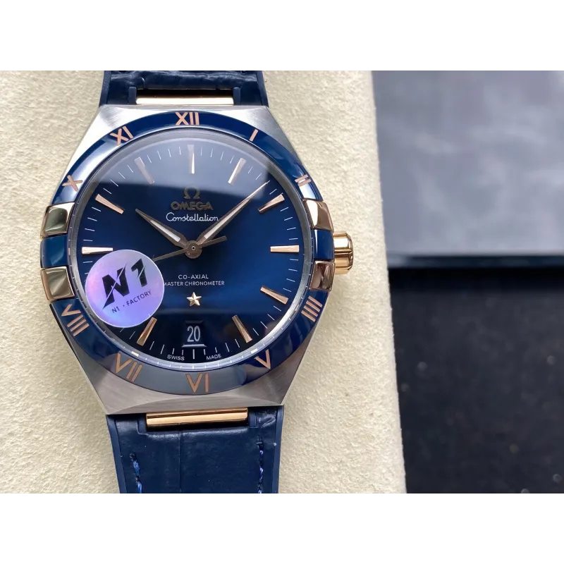Omega Constellation 131.23.41.21.03.001 Replica - Quadrante Blu Acciaio Inossidabile