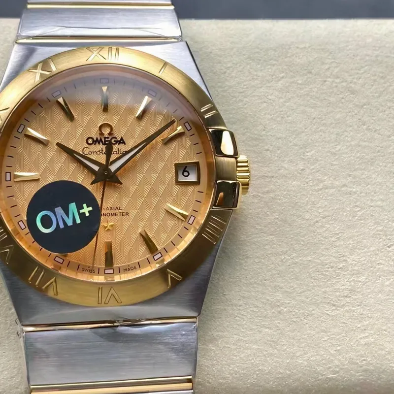 Omega Constellation 123.20.38.21.08.002 Replica - Quadrante Champagne Acciaio Inossidabile