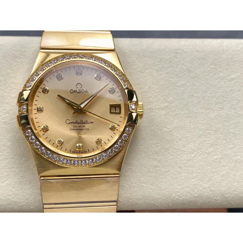 Omega Constellation 123.55.38.21.58.001 Replica - Quadrante Champagne Bicolore