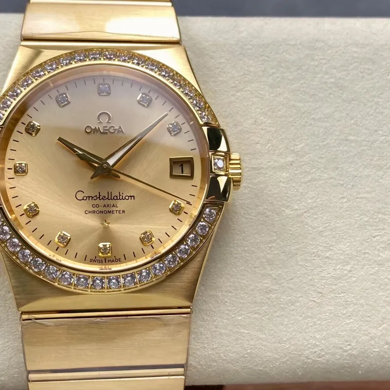 Omega Constellation 123.55.38.21.58.001 Replica - Quadrante Champagne Bicolore