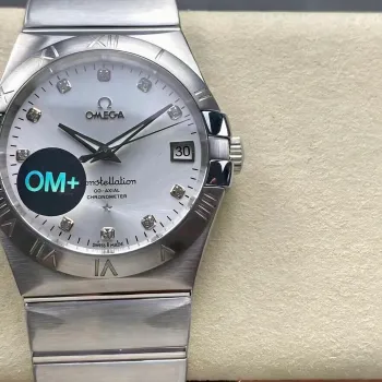 Omega Constellation 123.10.38.21.52.001 Replica - Quadrante Argento Acciaio Inossidabile
