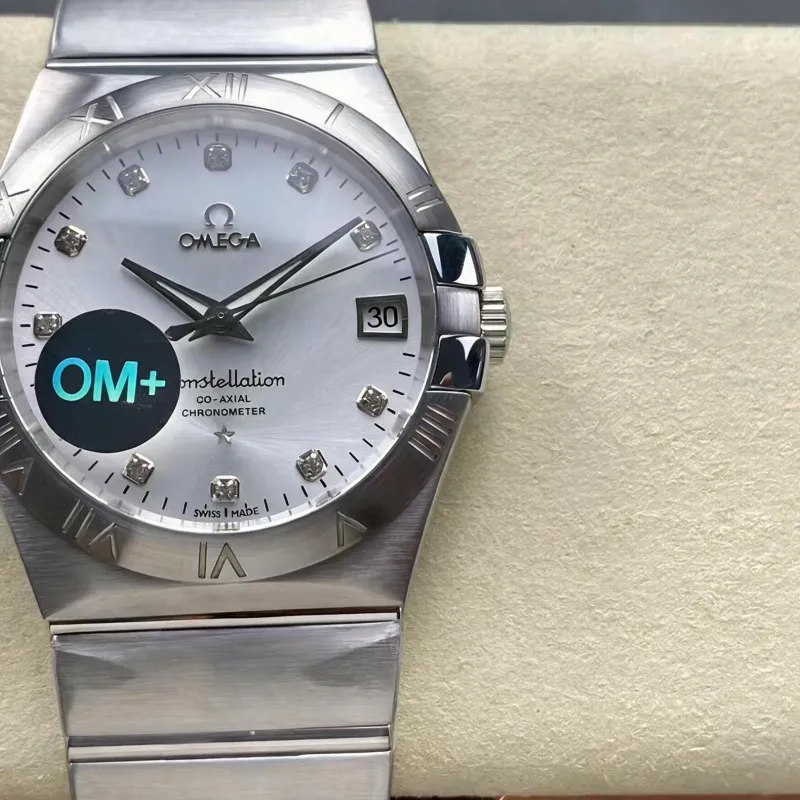Omega Constellation 123.10.38.21.52.001 Replica - Quadrante Argento Acciaio Inossidabile