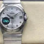 Omega Constellation 123.10.38.21.52.001 Replica - Quadrante Argento Acciaio Inossidabile