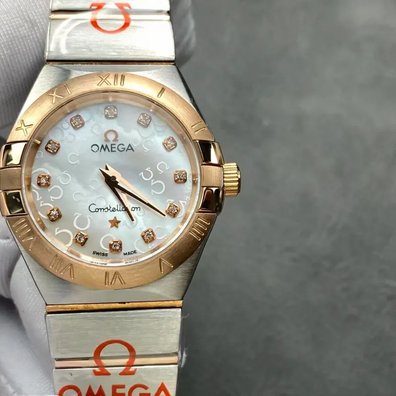 Omega Constellation Unisex 123.25.27.60.55.009 Replica - Quadrante Madreperla Acciaio Inossidabile