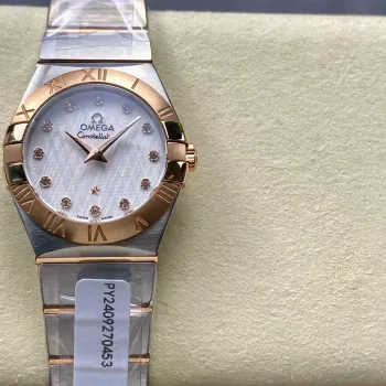 Omega Constellation Unisex 123.20.27.60.52.002 Replica - Quadrante Argento Acciaio Inossidabile