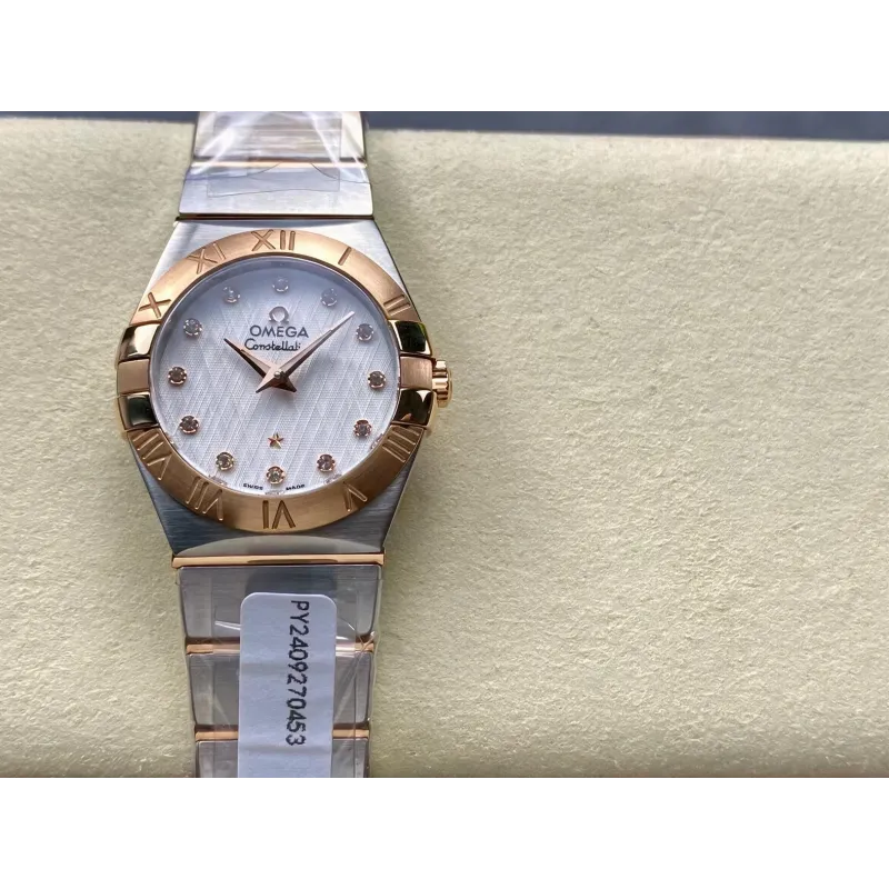 Omega Constellation Unisex 123.20.27.60.52.002 Replica - Quadrante Argento Acciaio Inossidabile