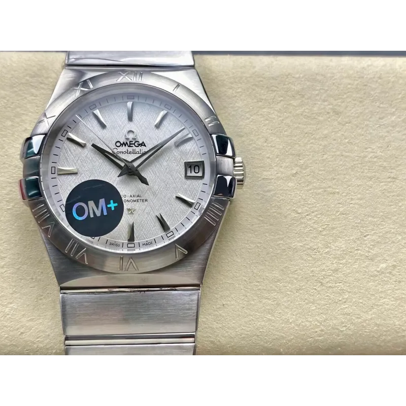 Omega Constellation 123.10.38.21.02.004 Replica - Quadrante Argento Acciaio Inossidabile