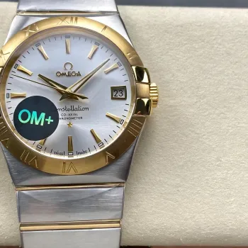 Omega Constellation 123.20.38.21.02.002 Replica - Quadrante Argento Acciaio Inossidabile