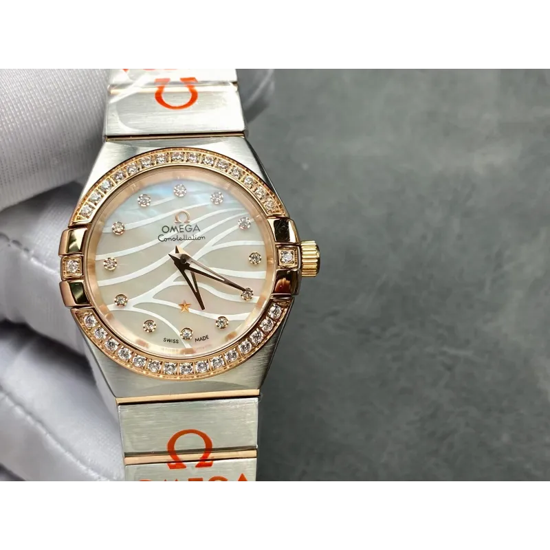 Omega Constellation Unisex 123.25.27.20.55.005 Replica - Quadrante Madreperla Acciaio Inossidabile