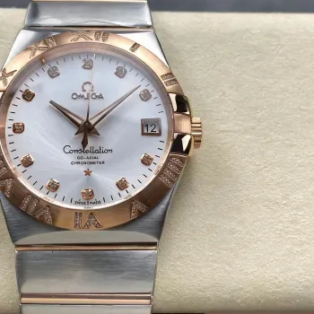 Omega Constellation 123.25.38.21.52.003 Replica - Quadrante Argento Acciaio Inossidabile