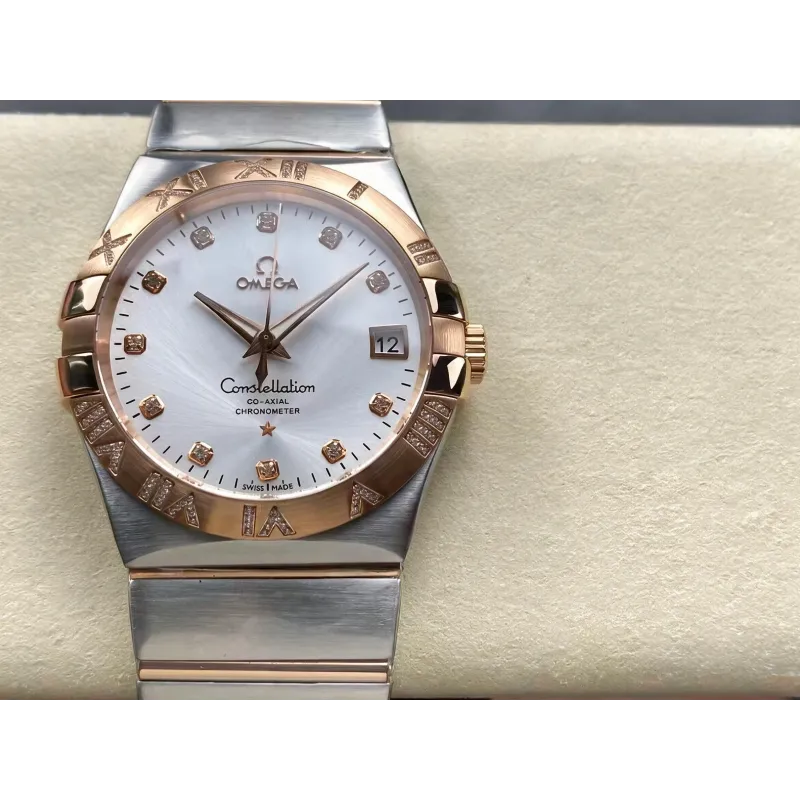 Omega Constellation 123.25.38.21.52.003 Replica - Quadrante Argento Acciaio Inossidabile