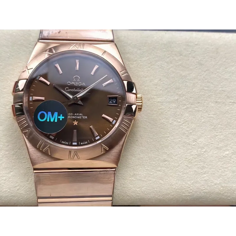 Omega Constellation 123.50.38.21.13.001 Replica - Quadrante Marrone Bicolore
