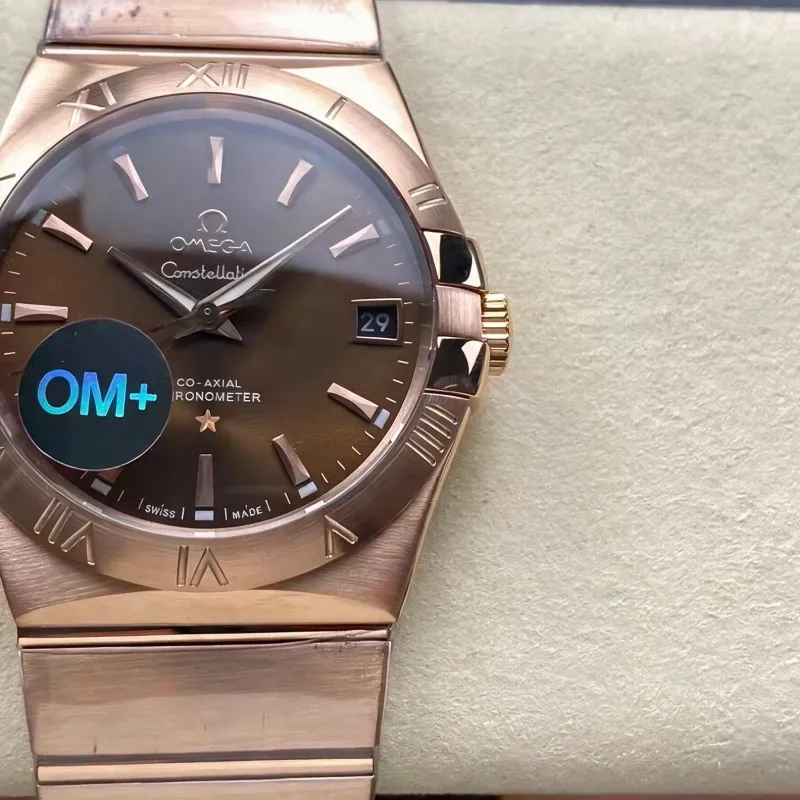 Omega Constellation 123.50.38.21.13.001 Replica - Quadrante Marrone Bicolore