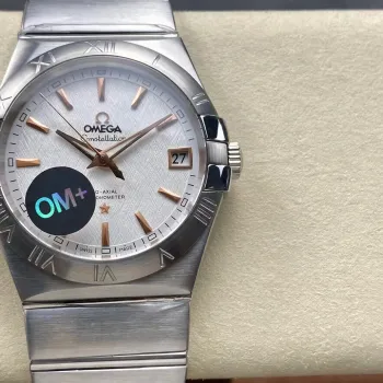 Omega Constellation 123.10.38.21.02.002 Replica - Quadrante Argento Acciaio Inossidabile