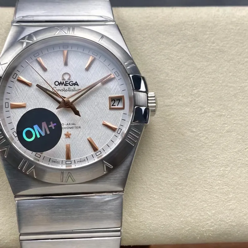 Omega Constellation 123.10.38.21.02.002 Replica - Quadrante Argento Acciaio Inossidabile