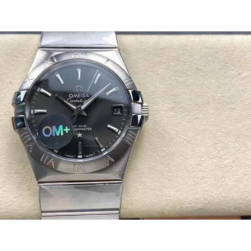 Omega Constellation 123.10.38.21.06.001 Replica - Quadrante Grigio Acciaio Inossidabile