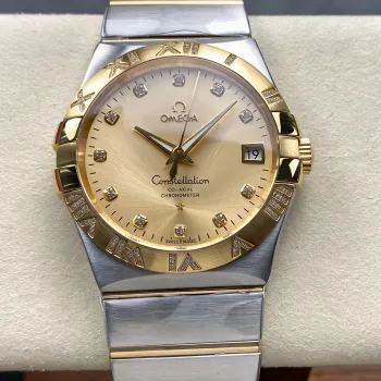 Omega Constellation 123.25.38.21.58.002 Replica - Quadrante Champagne Acciaio Inossidabile