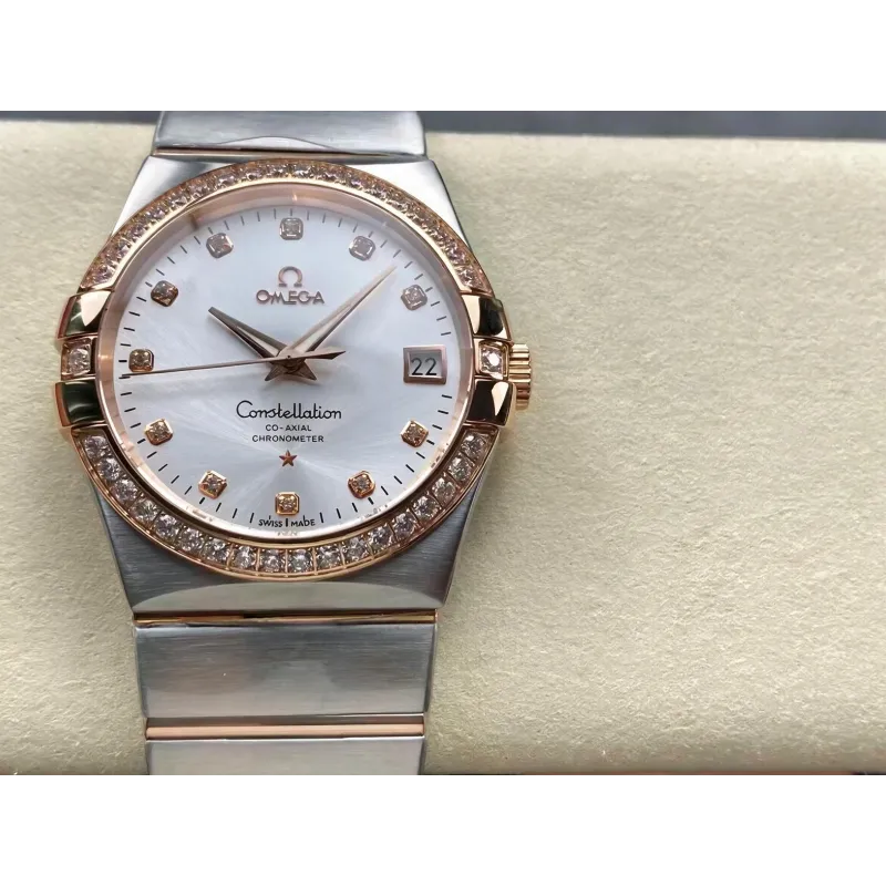 Omega Constellation 123.25.38.21.52.001 Replica - Quadrante Argento Acciaio Inossidabile