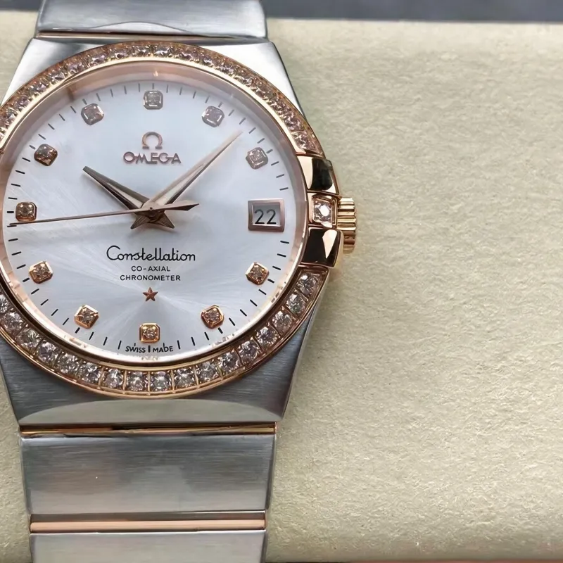 Omega Constellation 123.25.38.21.52.001 Replica - Quadrante Argento Acciaio Inossidabile