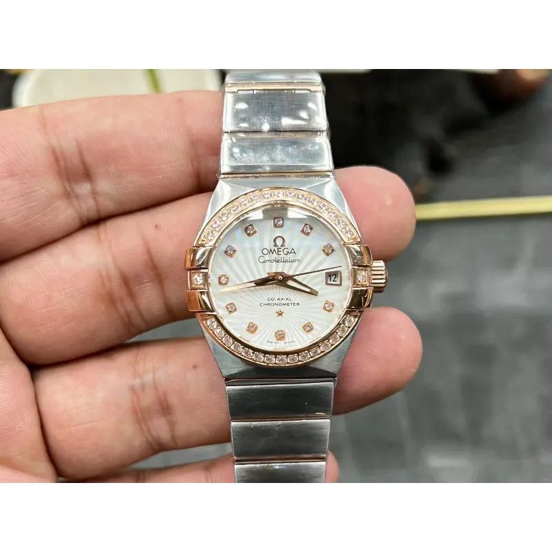 Omega Constellation Unisex 123.25.27.20.55.001 Replica - Quadrante Madreperla Bicolore