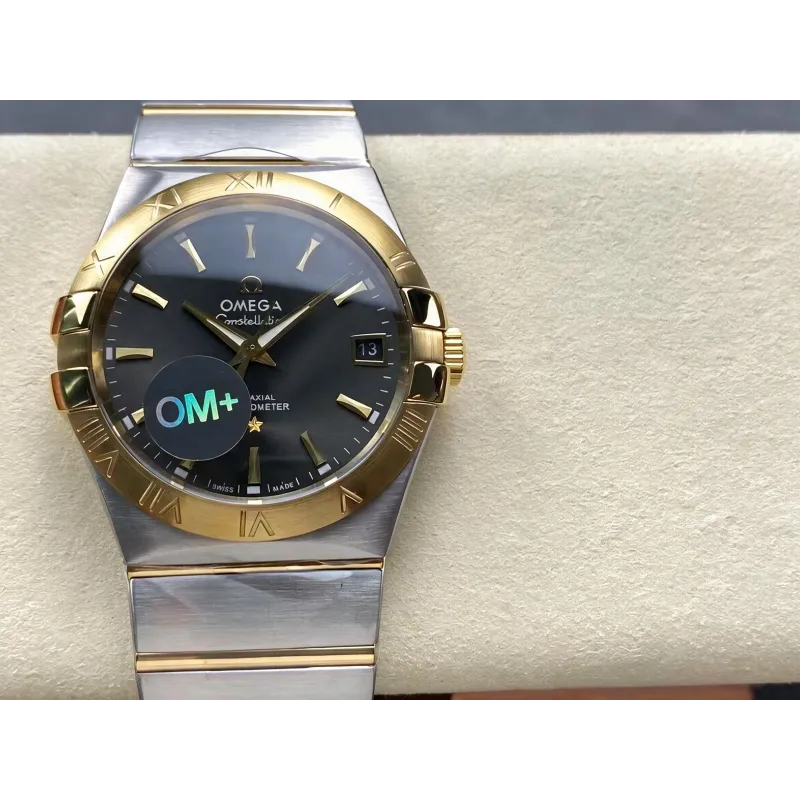 Omega Constellation 123.20.38.21.06.001 Replica - Quadrante Grigio Acciaio Inossidabile