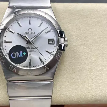 Omega Constellation 123.10.38.21.02.001 Replica - Quadrante Argento Acciaio Inossidabile