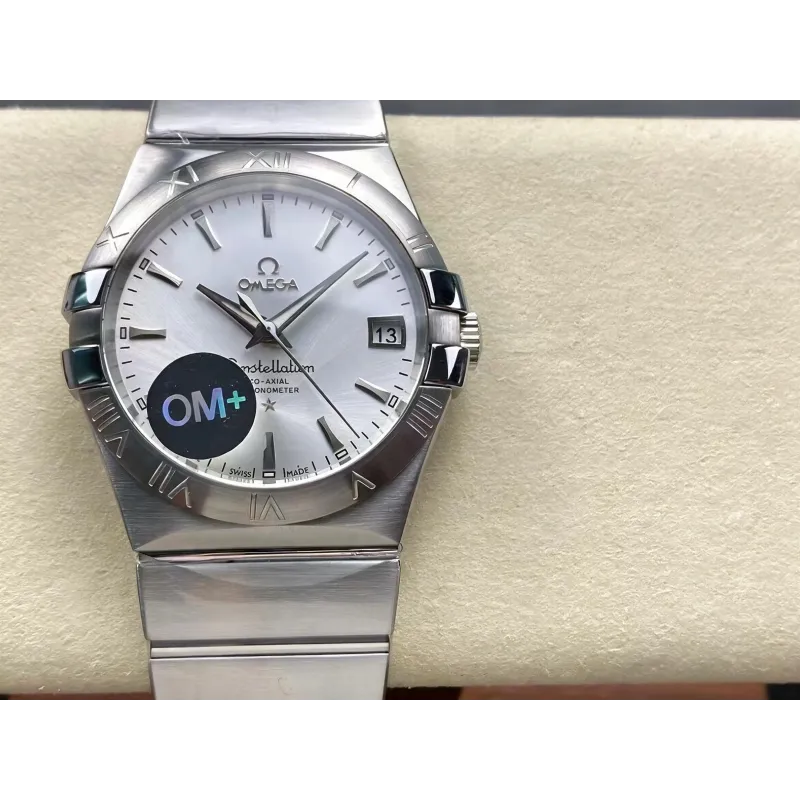 Omega Constellation 123.10.38.21.02.001 Replica - Quadrante Argento Acciaio Inossidabile