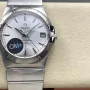 Omega Constellation 123.10.38.21.02.001 Replica - Quadrante Argento Acciaio Inossidabile