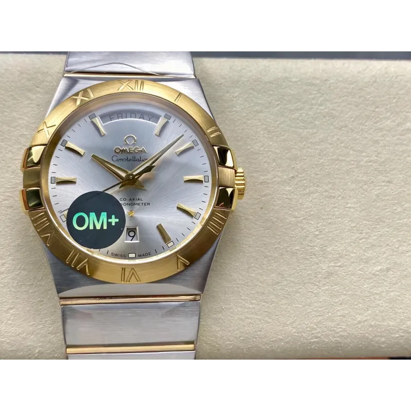 Omega Constellation 123.20.38.22.02.002 Replica - Quadrante Argento Acciaio Inossidabile