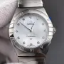 Omega Constellation Unisex 131.10.28.60.55.001 Replica - Quadrante Madreperla Lunetta Scanalata