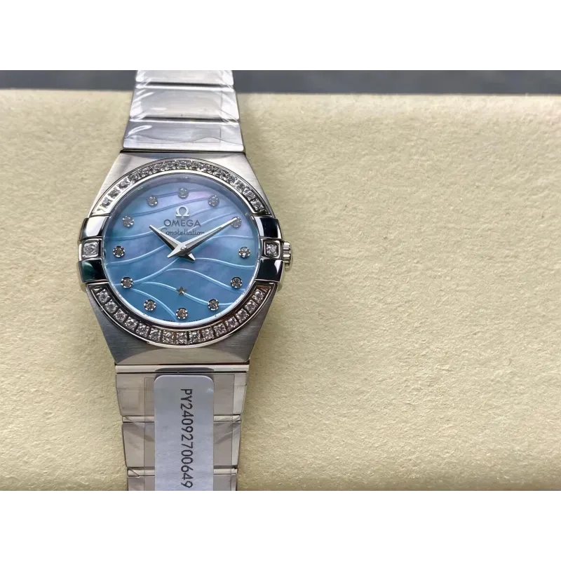 Omega Constellation Unisex 123.10.27.60.57.001 Replica - Quadrante Madreperla Acciaio Inossidabile