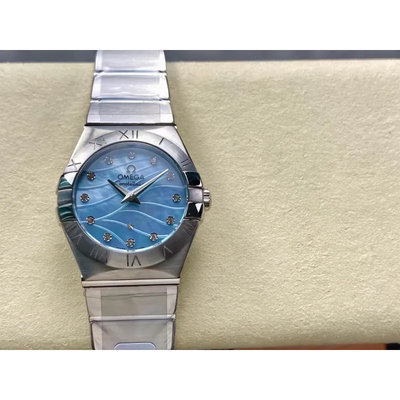 Omega Constellation Unisex 123.10.27.60.57.001 Replica - Quadrante Madreperla Acciaio Inossidabile