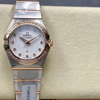 Omega Constellation Unisex 123.20.27.60.52.002 Replica - Quadrante Argento Acciaio Inossidabile