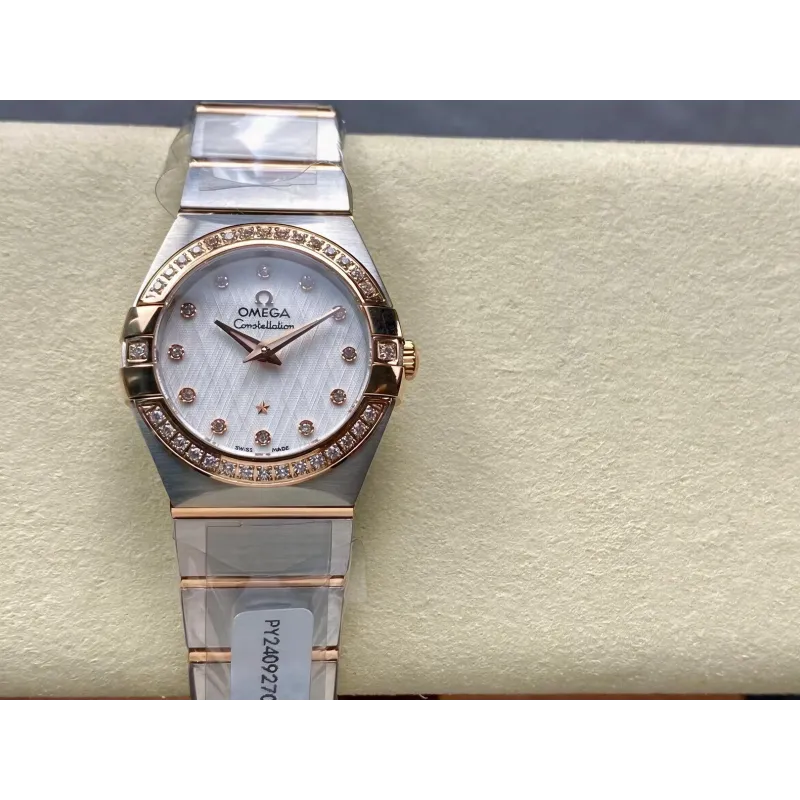 Omega Constellation Unisex 123.20.27.60.52.002 Replica - Quadrante Argento Acciaio Inossidabile