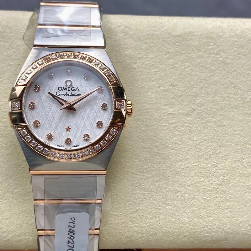 Omega Constellation Unisex 123.20.27.60.52.002 Replica - Quadrante Argento Acciaio Inossidabile