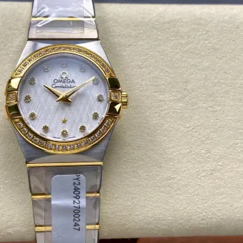 Omega Constellation Unisex 123.20.27.60.52.001 Replica - Quadrante Argento Acciaio Inossidabile