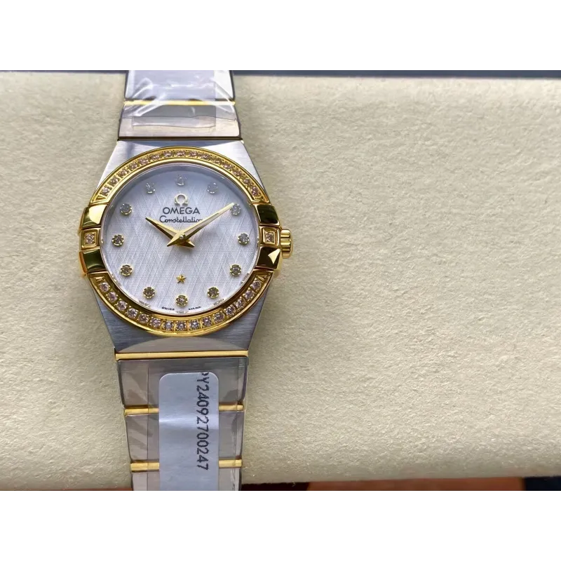 Omega Constellation Unisex 123.20.27.60.52.001 Replica - Quadrante Argento Acciaio Inossidabile