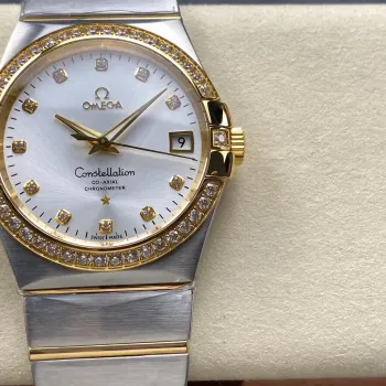 Omega Constellation 123.25.38.21.52.002 Replica - Quadrante Argento Acciaio Inossidabile