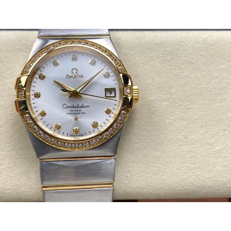 Omega Constellation 123.25.38.21.52.002 Replica - Quadrante Argento Acciaio Inossidabile